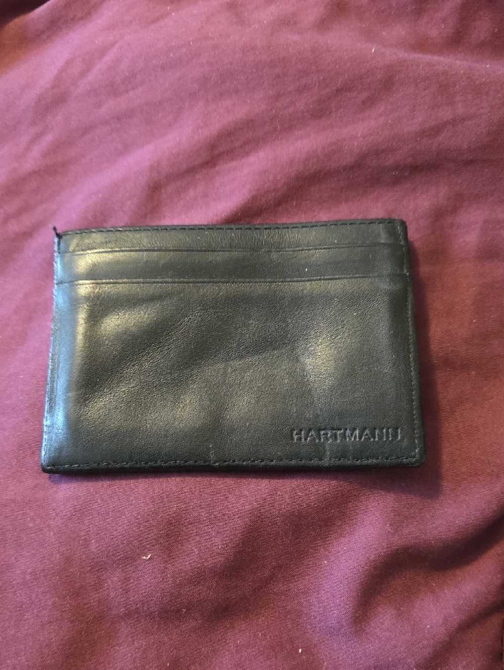 VINTAGE HARTMAN BLACK LEATHER  WALLET